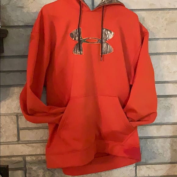 orange under armor hoodie